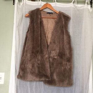Faux fur vest